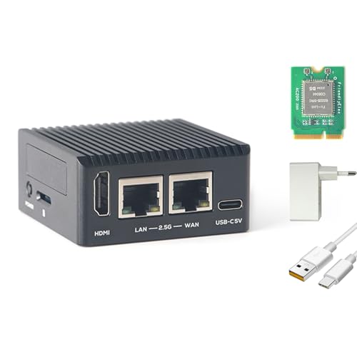 youyeetoo FriendlyElec NanoPi R76S Router Development Board | RK3576 8-Kern 2.2GHz | 2X 2.5G Ethernet | 6 Tops NPU | M.2 Slot & USB 3.2 | IoT/Linux/Android (2GB RAM - 32GB eMMC,Mit WiFi und Netzteil) von youyeetoo