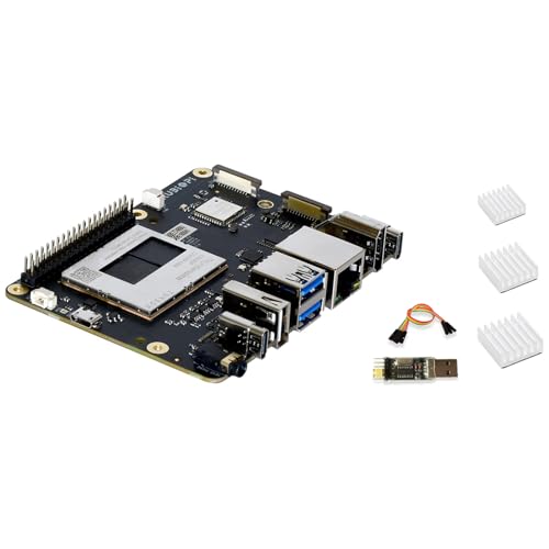 youyeetoo Rubik Pi 3 – Qualcomm QCS6490-Entwicklungsboard, 12 Tops AI, 8 GB RAM, 128 GB UFS, Multi-OS-Unterstützung, USB 3.1, für IoT- und KI-Projekte (Basis-Kit) von youyeetoo