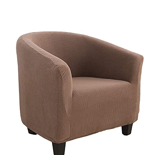Club-Stuhl-Schonbezug für Sessel, hoher Stretch, Sesselschonbezug, Möbelschutz für Wohnzimmer, abnehmbare Flügelrückenbezüge (3 Stück, Hellkaffeebraun) von youyoucool