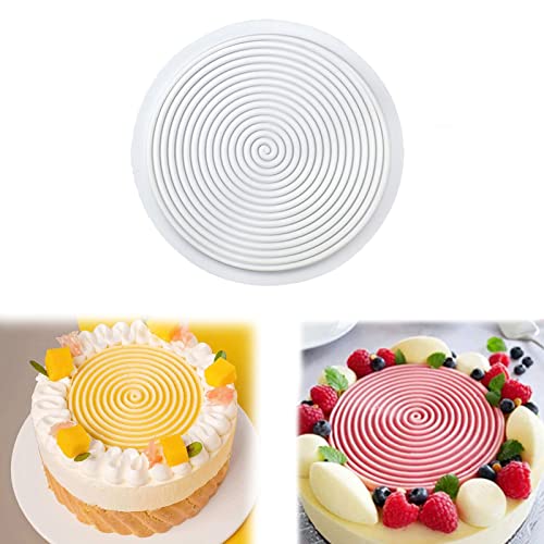 ysister 8 Zoll Spiralform Silikonform Spirale Flach Silikonform Spirale-geformt Silikon-backform Silikon Spiralkuchenform Silikonformen Zum Backen Schokoladenkuchenform FüR KüChe,Torte, Brot,Backen von ysister