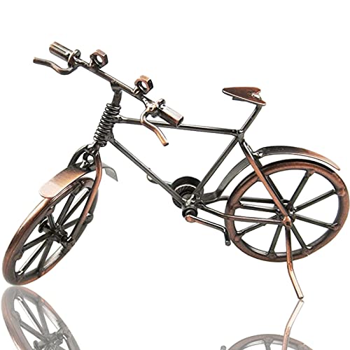 ysister Modell-Fahrrad aus Metall, Deko Fahrrad Vintage Eisen Kunst Fahrrad Modell Sammlereisen Skulptur Dekoration, kleines Geschenk für Radfahrer (19 * 6.5 * 12cm) von ysister
