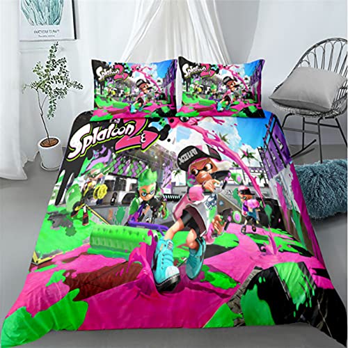 ysldtty Cartoon Bettwäsche Set Beliebte Bettbezug Nette Heimtextilien B-0166E 135CM x 200CM with 2 Pice Pillowcase 50CM x 75CM von ysldtty