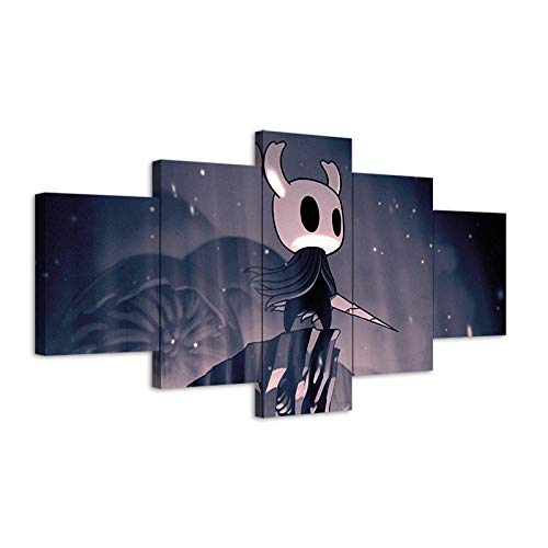 yuanjun Wanddekoration Design Wandbild 5 Teilig Premium Poster Stilvolles Set Mit Passenden Bilder Als Wohnzimmer Deko Leinwandbild Hollow Knight Game Poster von yuanjun