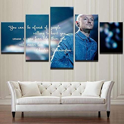 yuanjun Wanddekoration Design Wandbild 5 Teilig Premium Poster Stilvolles Set Mit Passenden Bilder Als Wohnzimmer Deko Leinwandbild Linkin Park von yuanjun