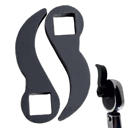 yuchdzexu Brechstangen-Adapterköpfe – Hebelschlüsselköpfe für engen Raumwinkel verstellbar, Hebelstangenwerkzeug-Aufsatz, passend für 1,27 cm Ratsche, Gabelschlüssel, robuste Brechstange von yuchdzexu