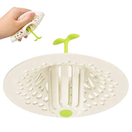 yuchdzexu Duschablauf-Haarfänger mit Bohnensprossengriff, Duschablaufabdeckung, Haarfänger, Waschbecken-Bodenstopper, Silikon, Badezimmer-Zubehör für Zuhause, Wohnheim, Wohnung, yuchdzexu Duschablauf-Haarfänger mit Bohnensprossengriff, Duschablaufabdeckung, Haarfänger, Waschbecken-Bodenstopper, Silikon, Badezimmer-Zubehör für Zuhause, Wohnheim, Wohnung, von yuchdzexu