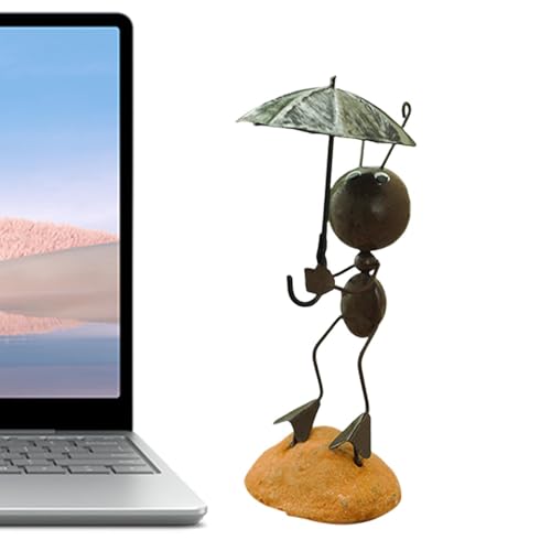 yuchdzexu Metallameisen – niedliche Ameisen-Wandskulpturen für den Außenbereich – Außen- und Innenstatue, skurrile Gartendekoration, Stahlameisen-Figur, Ornament für Weinkühler, TV-Schrank von yuchdzexu