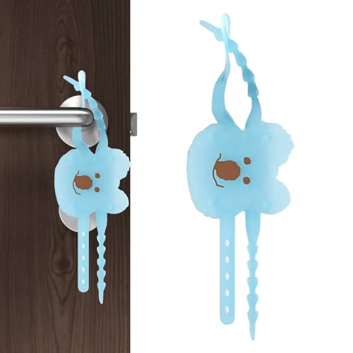 yuchdzexu Türstopper – Holz-Tür-Zuschlagschutz, gepolsterte Matte, Koala-Form für Badezimmer, Kinderzimmer, Klassenzimmer, Arbeitszimmer, Bibliothek, Lichtschläfer, Hotel, Zuhause, Kinderzimmer von yuchdzexu