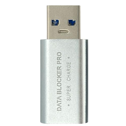 yuchdzexu USB C Datenblocker | Tragbarer USB-Datenblocker | Stabiler Adapter Schnellladung Langanhaltender Schutz für PC Telefon Geräte Arbeit Öffentlichkeit von yuchdzexu
