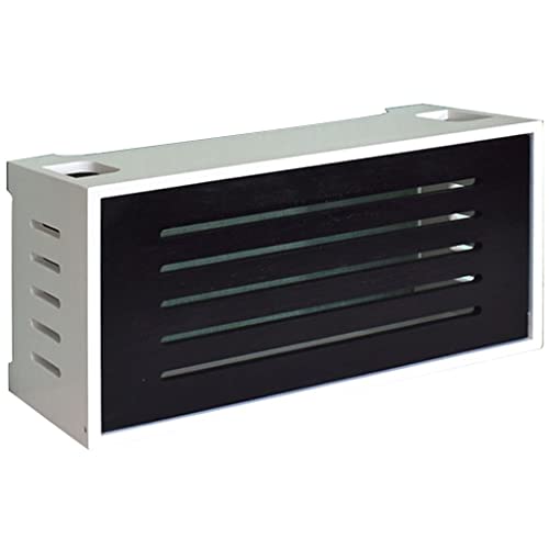 yudPinn Router-Regal, Aufbewahrungsbox für kabelloses WLAN, Set-Top-Box für den Haushalt im Schlafzimmer, Finishing-Rack für Netzkabelbuchse (C 49,5 x 19 x 25,5 cm) von yudPinn