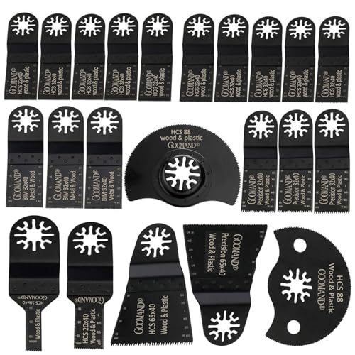 Yuentoen Multitool Sägeblätter,22 StückSägeblätter Zubehör Set, Holz Metall Kunststoff Multimaster Sägeblätter Multifunktionswerkzeug,Oszillierende Sägeblatter für Makita Einhell Dewalt Parkside Yuentoen Multitool Sägeblätter,22 StückSägeblätter Zubehör Set, Holz Metall Kunststoff Multimaster Sägeblätter Multifunktionswerkzeug,Oszillierende Sägeblatter für Makita Einhell Dewalt Parkside von yuentoen