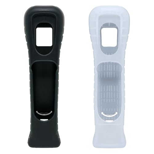 yueton -Schutzhülle für Nintendo Wii Motion Plus Fernbedienung, Silikon, Schwarz/Weiß, 2 Stück yueton -Schutzhülle für Nintendo Wii Motion Plus Fernbedienung, Silikon, Schwarz/Weiß, 2 Stück von yueton