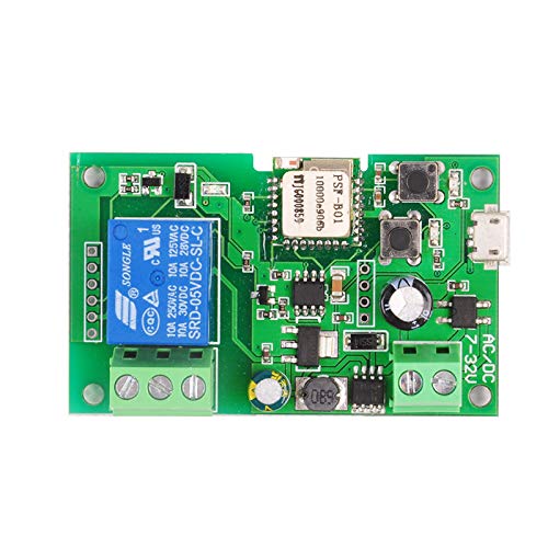 Yueyang 5 V 12 V 24 V 32 V WLAN-Schalter Wireless Relais Modul Smart Home Automation Module Telefon App Fernbedienung Timer Alexa Sprachsteuerung für Steuerungssystem Yueyang 5 V 12 V 24 V 32 V WLAN-Schalter Wireless Relais Modul Smart Home Automation Module Telefon App Fernbedienung Timer Alexa Sprachsteuerung für Steuerungssystem von Yueyang