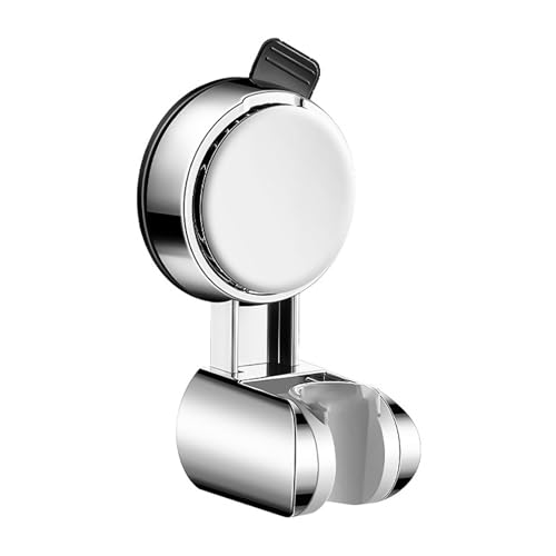 yufana Duschkopfhalterung Saugnapf, Duschkopfhalterung Ohne Bohren, Duschhalterung, Duschkopf Halter,Duschkopfhalter Aus Aluminium, FüR Badezimmer (Silber400) von yufana