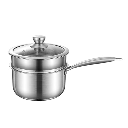 yuhlkopm Baby Hilfstopf aus lebensmittelechtem Edelstahl 18/10, leicht zu reinigen, Dicker Kleiner Dampfgarer mit Schublade, Korrosionsbeständigkeit von yuhlkopm