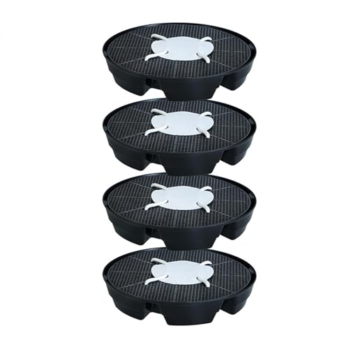 yuhlkopm Intelligentes automatisches Bewässerungssystem für Hochbeete, selbstbewässernde ABS Stoff Blumentopfbasis, 4 teiliger Pflanzentablett Ständer yuhlkopm Intelligentes automatisches Bewässerungssystem für Hochbeete, selbstbewässernde ABS Stoff Blumentopfbasis, 4 teiliger Pflanzentablett Ständer von yuhlkopm
