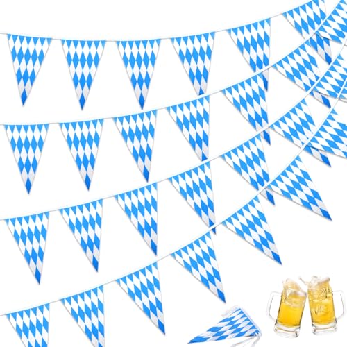 99ft/30m Oktoberfest Deko Wimpelkette, Bayrische Wiesn Deko, 3 Stück Oktoberfest Wimpel Girlande Bayern Wimpelgirlande Wimpelkette Outdoor Wetterfest für Bayrische Wiesn Party 99ft/30m Oktoberfest Deko Wimpelkette, Bayrische Wiesn Deko, 3 Stück Oktoberfest Wimpel Girlande Bayern Wimpelgirlande Wimpelkette Outdoor Wetterfest für Bayrische Wiesn Party von yumcute