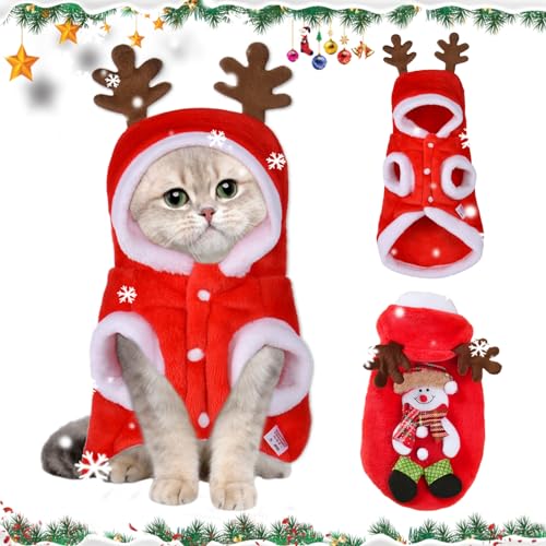 Hunde Weihnachtskostüm, Hundekostüm Weihnachten, Hundemantel für Kleine Mittel Große Hundebekleidung Weihnachtsmütze, Weihnachtsmann Rentier Kostüm für hunde, Weihnachtspullover Haustier Hoodie Mantel Hunde Weihnachtskostüm, Hundekostüm Weihnachten, Hundemantel für Kleine Mittel Große Hundebekleidung Weihnachtsmütze, Weihnachtsmann Rentier Kostüm für hunde, Weihnachtspullover Haustier Hoodie Mantel von yumcute