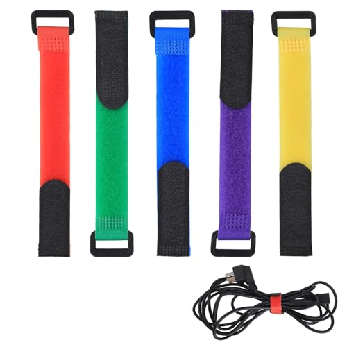 yumcute 30PCS Klettband mit Schnalle, Klettband Kabelbinder Klettgurt Velcro Strap für Camping Home Office Kabel von yumcute