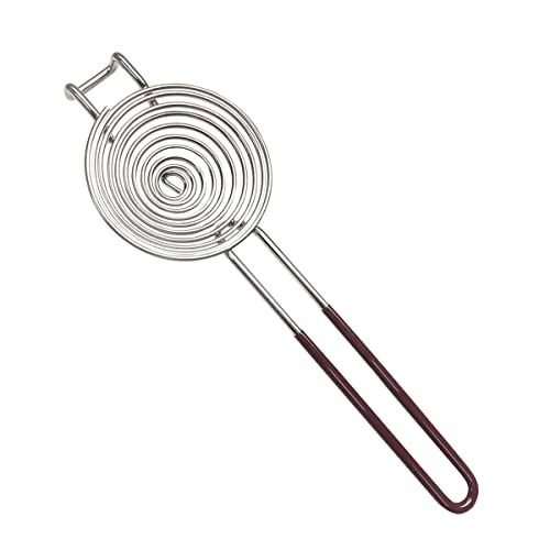 1 Packung Edelstahl Eigelb Weiß Separator Werkzeug Lange Griff Ei Weiß Separator Ei Separator für Backen Kuchen Küche Gadget (groß) von yuntop