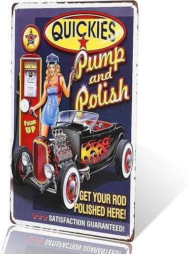 yunuo - Full Service Garage Pin Up Metallschild Vintage Art Wandschild Poster von yunuo