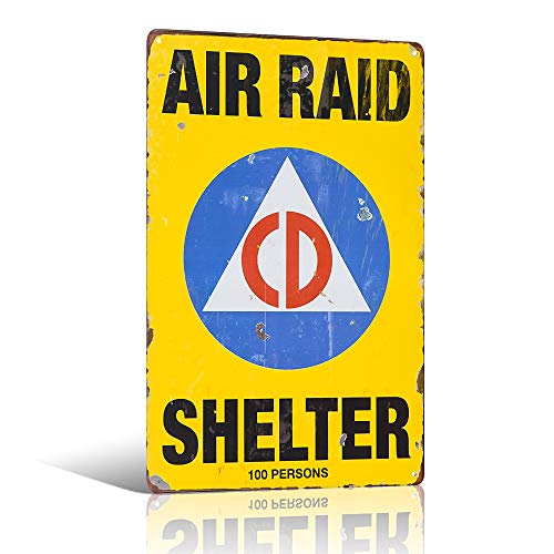 yunuo Garagenschild AIR RAID Shelter Metallblechposter Home Wandkunst yunuo Garagenschild AIR RAID Shelter Metallblechposter Home Wandkunst von yunuo
