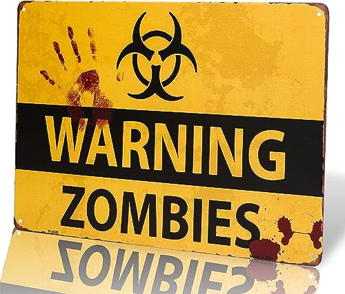 yunuo -Warning Zombies Blechschild Home Bar Hotel Wandmalerei Plakette Party Bar öffentliche Dekoration yunuo -Warning Zombies Blechschild Home Bar Hotel Wandmalerei Plakette Party Bar öffentliche Dekoration von yunuo