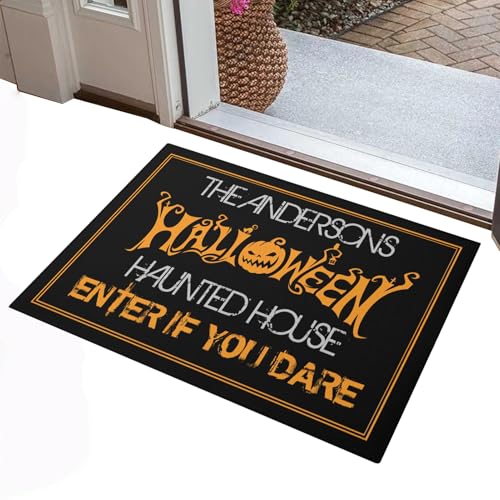 yupeuooe Halloween-Fußmatte, 61 x 89 cm, Halloween-Willkommens-Teppich, rutschfeste Fußmatte für Spukhaus, Innen- und Außenbereich, Terrasse, Flur, Eingangsbereich, Party yupeuooe Halloween-Fußmatte, 61 x 89 cm, Halloween-Willkommens-Teppich, rutschfeste Fußmatte für Spukhaus, Innen- und Außenbereich, Terrasse, Flur, Eingangsbereich, Party von yupeuooe