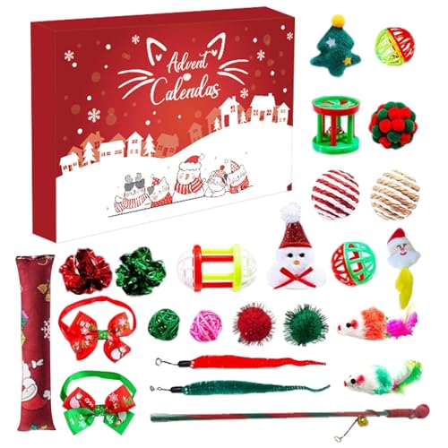 yupeuooe Katzenspielzeug Kalender Advent | Countdown bis Weihnachten Sortierte Katze Interaktive Spielzeuge | Sortierte Countdown-Lieferungen 24 Tage für Training Gesund halten Lindert Langeweile yupeuooe Katzenspielzeug Kalender Advent | Countdown bis Weihnachten Sortierte Katze Interaktive Spielzeuge | Sortierte Countdown-Lieferungen 24 Tage für Training Gesund halten Lindert Langeweile von yupeuooe