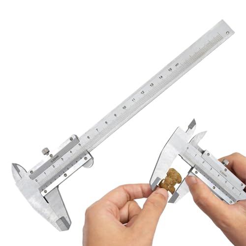 yupeuooe Messscheibe -Messwerkzeug, Messssattel - Carbon Stahlmetrische Bremssattel | Calibrador Manual Precision Lurer, 0-150 mm +/- 0,02 mm Genauigkeit für Innen-, Außen-, Tiefen- und yupeuooe Messscheibe -Messwerkzeug, Messssattel - Carbon Stahlmetrische Bremssattel | Calibrador Manual Precision Lurer, 0-150 mm +/- 0,02 mm Genauigkeit für Innen-, Außen-, Tiefen- und von yupeuooe