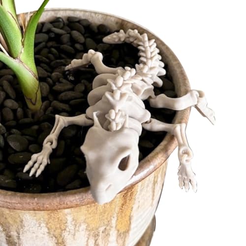 yupeuooe Tierknochen Skelette | 3D-Druck Tierstatue | Lustige Drachen-Sammelstücke, Heimdekorationen für Kamin, Wand, Desktop von yupeuooe