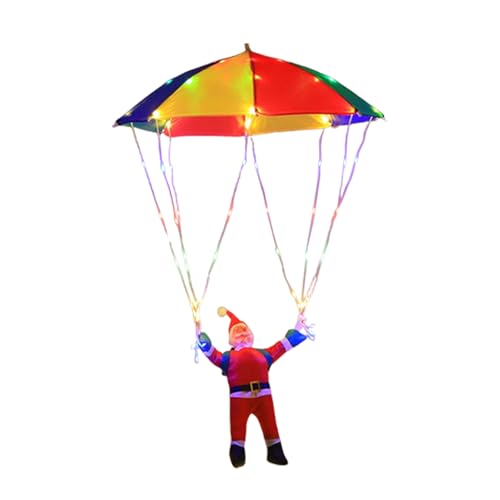 yupeuooe Weihnachtsbeleuchtung für den Innenbereich: Fallschirm, Weihnachtsmann, LED-, wasserdichte Umgebungsbeleuchtung mit 8 Modi für Baum, Party, Hof, Terrasse, Fenster, Balkon, Garten yupeuooe Weihnachtsbeleuchtung für den Innenbereich: Fallschirm, Weihnachtsmann, LED-, wasserdichte Umgebungsbeleuchtung mit 8 Modi für Baum, Party, Hof, Terrasse, Fenster, Balkon, Garten von yupeuooe