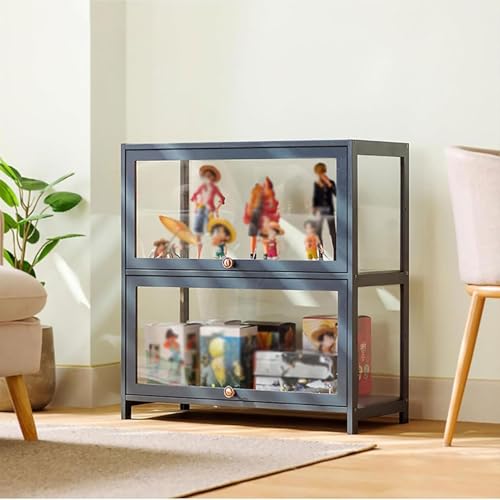 Aufbewahrungsschrank,Sammlung Vitrine,Curio-SchräNke,Living Room Display Cabinet,Vitrinenschrank Bambus,Flip-Schranktür-Design,Ist Staubdicht und Leicht zu Reinigen Sich 60×32×73cm Grau Aufbewahrungsschrank,Sammlung Vitrine,Curio-SchräNke,Living Room Display Cabinet,Vitrinenschrank Bambus,Flip-Schranktür-Design,Ist Staubdicht und Leicht zu Reinigen Sich 60×32×73cm Grau von yurstcggh