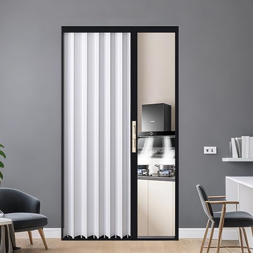 yurstcggh Falttür, Aluminiumlegierung, Innenfalttüren, Schiebetür für Schlafzimmer und Flur, Raumteiler, mit Schloss und Schlüssel, Faltbare Trennwand für Speisekammer und Schrank 152.4×198.1cm yurstcggh Falttür, Aluminiumlegierung, Innenfalttüren, Schiebetür für Schlafzimmer und Flur, Raumteiler, mit Schloss und Schlüssel, Faltbare Trennwand für Speisekammer und Schrank 152.4×198.1cm von yurstcggh