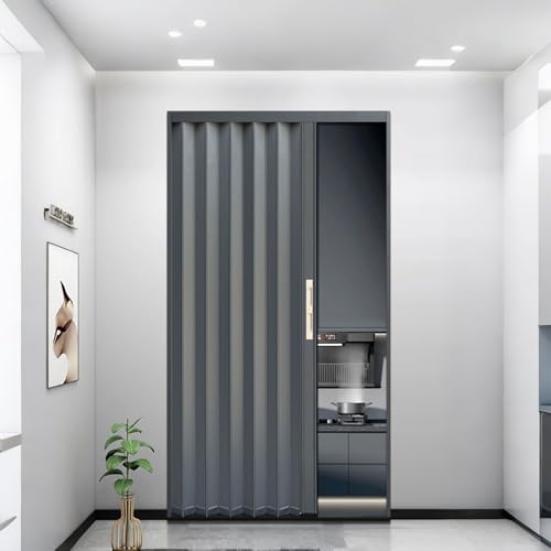 yurstcggh Falttür, Schiebetür, Falttür, lichtundurchlässig, Aluminiumlegierung, Innentüren, Trennwand 100×183cm yurstcggh Falttür, Schiebetür, Falttür, lichtundurchlässig, Aluminiumlegierung, Innentüren, Trennwand 100×183cm von yurstcggh