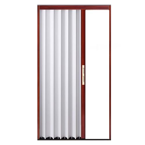 yurstcggh Falttür Caravan-Aluminium-Falttür mit Schloss, Faltbare Sicherheits für Innen und Außen, Platzsparendes Rollto 76.2×200cm von yurstcggh