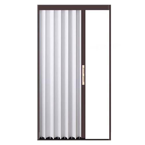yurstcggh Verdunkelungs-Teleskop-Falttür, Badezimmerinnenraum Tür, für Schrank, Wandschrank, Küche, Flur, Trennwand 160×198.1cm von yurstcggh