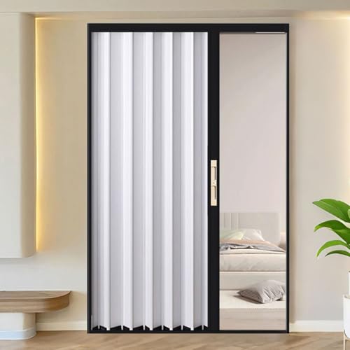 yurstcggh Verdunkelungs-Teleskop-Falttür, Badezimmerinnenraum Tür, für Schrank, Wandschrank, Küche, Flur, Trennwand 70×178cm von yurstcggh