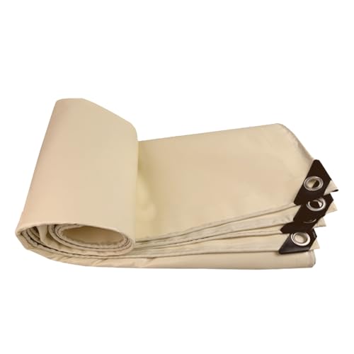 yurstcggh Wasserdicht Abdeckplane,Schutzplane reißfest UV-beständig,Mehrzweck Abdeckung,Mehrzweck Abdeckung für Gartenmöbel Holz Pool Trampolin Auto Khaki 6×8m 380g yurstcggh Wasserdicht Abdeckplane,Schutzplane reißfest UV-beständig,Mehrzweck Abdeckung,Mehrzweck Abdeckung für Gartenmöbel Holz Pool Trampolin Auto Khaki 6×8m 380g von yurstcggh