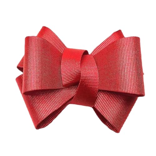 yuwqqoajv 2x mehrere Farben erhältlich Schleifen Schuhclips für vielseitige Styling Optionen Schleifenschuhe Dekoration Charms Schleifenknoten Schuhclip, Rot von yuwqqoajv