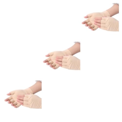 yuwqqoajv 3 Satz von Fingerlose Druckhandschuhe für das Gesundheitswesen, einfach und bequem zu tragen, lindern Schmerzen mühelos und erleben Schmerzen in der Hautfarbe, Hautfarbe 3Satz von yuwqqoajv