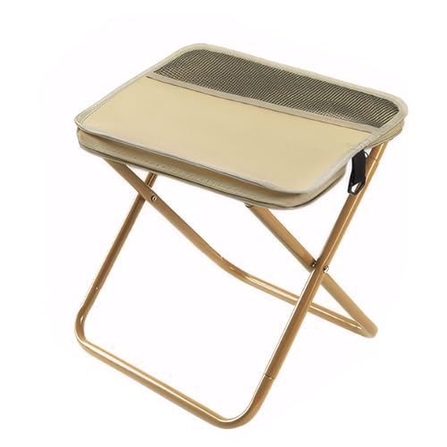 yuwqqoajv Stuhl Angeln Tragbar Leicht Zu Tragen Und Gebaut, Um Langlebig OxfordCloth Tragbarer Klappstuhl Stuhl Tragbarer Campingstuhl, Khaki von yuwqqoajv