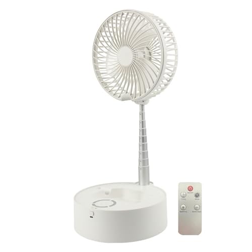 yuwqqoajv Wiederaufladbarer mit starker Akkulaufzeit für Reisen, tragbarer ABS, wiederaufladbarer, tragbare 3 Gang Windeinstellung, Weiße Fernbedienung, 3600mA yuwqqoajv Wiederaufladbarer mit starker Akkulaufzeit für Reisen, tragbarer ABS, wiederaufladbarer, tragbare 3 Gang Windeinstellung, Weiße Fernbedienung, 3600mA von yuwqqoajv