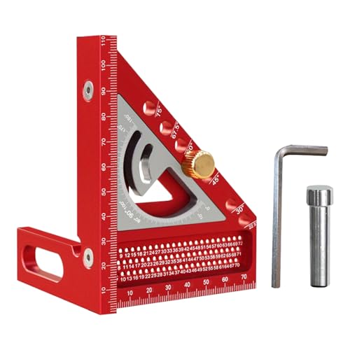 yybng 3D Winkelmesser Mit Mehrfachmarkierung,Dreieckiges Geometrielineal | Leichtmetall Messwerkzeug Für Bastler Und Experten yybng 3D Winkelmesser Mit Mehrfachmarkierung,Dreieckiges Geometrielineal | Leichtmetall Messwerkzeug Für Bastler Und Experten von yybng