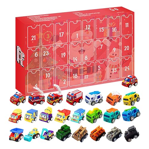 yybng Adventskalender | Weihnachts Countdown Kalender Kinder Auto Spielzeug Set - Deko Für Kinder Reise Urlaub Zuhause Spielzimmer Dezember Söhne yybng Adventskalender | Weihnachts Countdown Kalender Kinder Auto Spielzeug Set - Deko Für Kinder Reise Urlaub Zuhause Spielzimmer Dezember Söhne von yybng