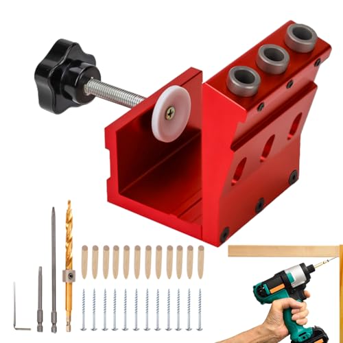 yybng Bohrschablone Für Winkellöcher, Holzverbindungsschablone Für Schräge Löcher, Adjustable With Step Bit Carpentry Locator Woodworking Tools For Tight Spaces Furniture Projects Workshop Home von yybng
