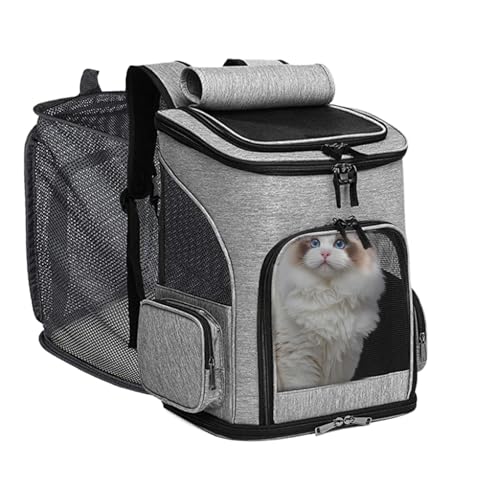 yybng Katzentransporttasche,Ausziehbare Und Tragbare Katzentasche | Haustiertasche für tägliche Pflege Krallenschneiden Spaziergänge Flugreisen Tierarztbesuche yybng Katzentransporttasche,Ausziehbare Und Tragbare Katzentasche | Haustiertasche für tägliche Pflege Krallenschneiden Spaziergänge Flugreisen Tierarztbesuche von yybng