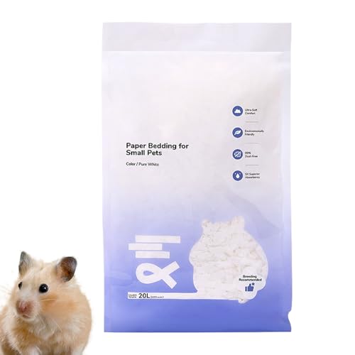 yybng Kleintierstreu Für Kleine Tiere | Natürliches Papier Kleintierstreu - Geruchskontrolle Wasseraufnahme Für Hamster Kaninchen Zubehör yybng Kleintierstreu Für Kleine Tiere | Natürliches Papier Kleintierstreu - Geruchskontrolle Wasseraufnahme Für Hamster Kaninchen Zubehör von yybng
