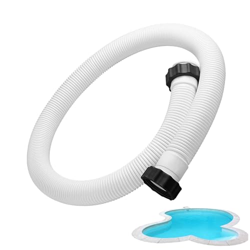 yybng Schlauch Für Poolfilter - 3,81 cm Durchmesser Weißer Ersatzschlauch Für Poolpumpen | Dichter Anschluss Für Garten Terrasse von yybng