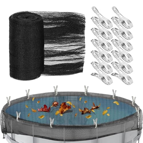 yybng Schwimmbadabdeckung, Sonnenschutzabdeckung Mit 12 Klemmen, Sonnenschutz und Wasserschutz Netz für kommerzielle Nutzung Garten Kinder Haustiere Terrasse Outdoor Hinterhof Schwimmbecken von yybng